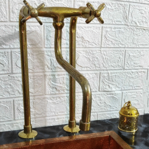 Antique Brass Kitchen Faucet With Long Legs