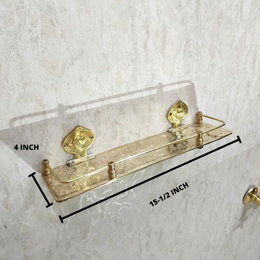 Brass Bathroom Shelf - Image 4