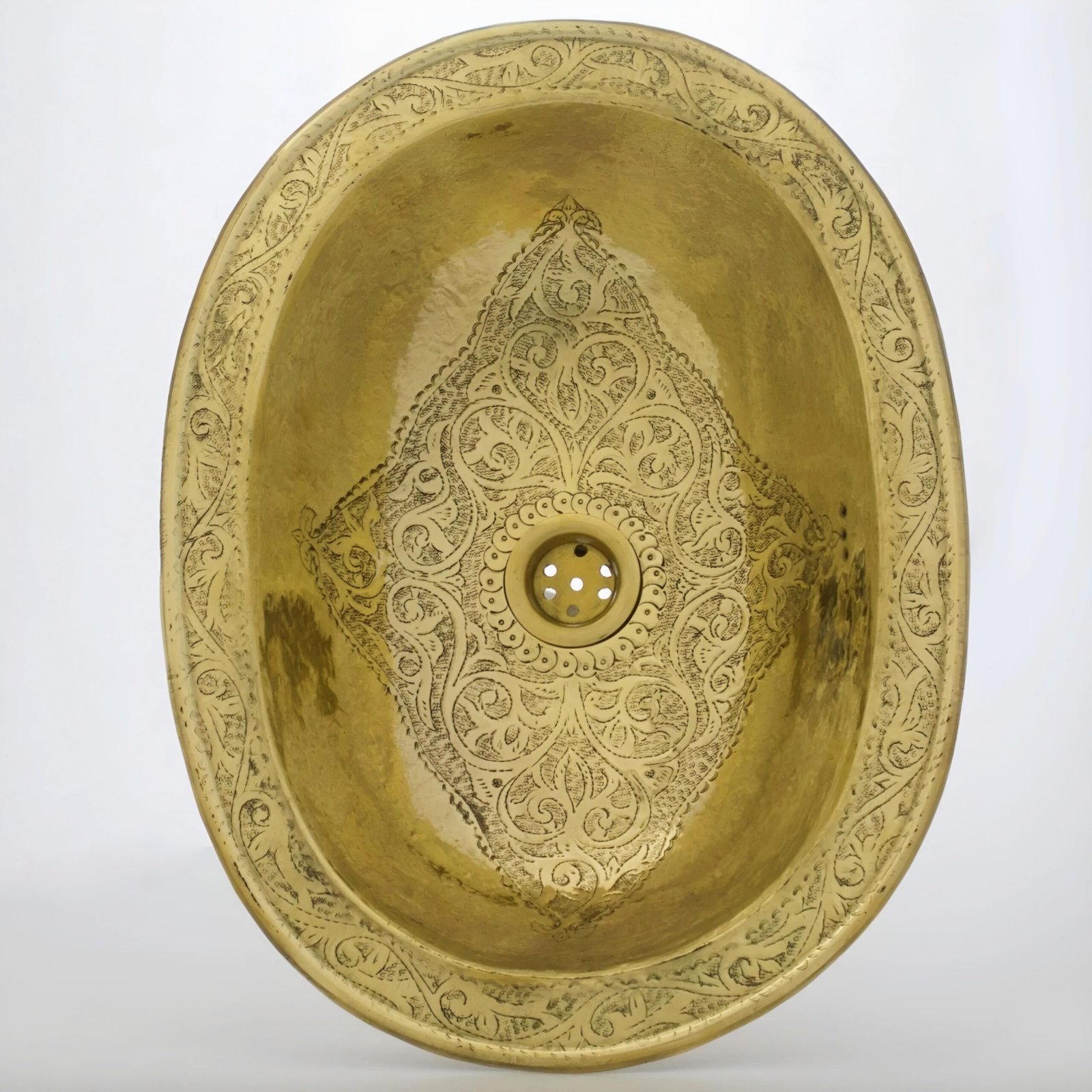 Etched Brass Bathroom Sink - Image 2