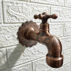 Handmade Brass Water Tap (Copper finish)