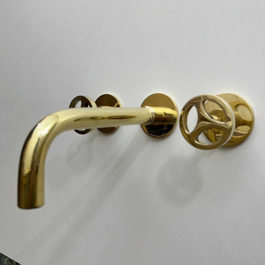 Unlacquered Brass Wall Mount Faucet - Image 5
