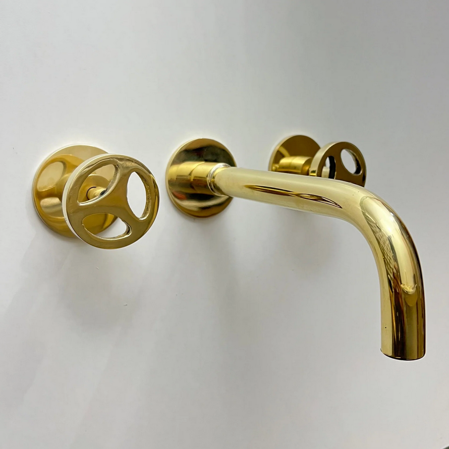 Unlacquered Brass Wall Mount Faucet - Image 2