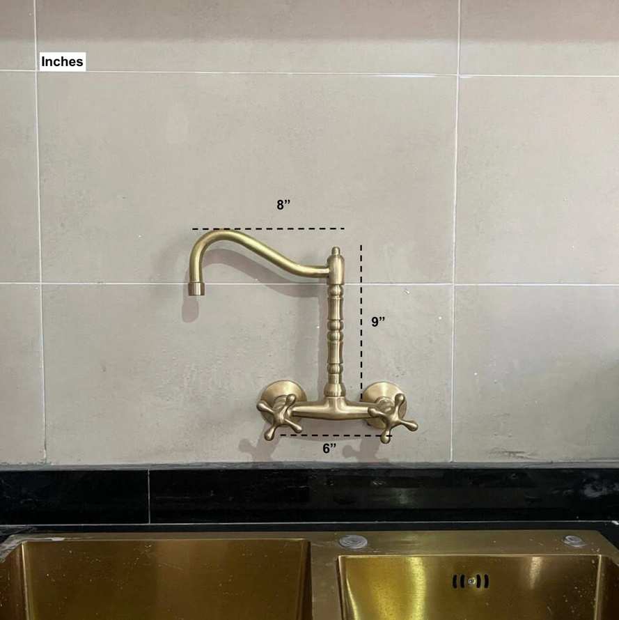 Vintage Wall Mounted Kitchen Faucet - Image 2